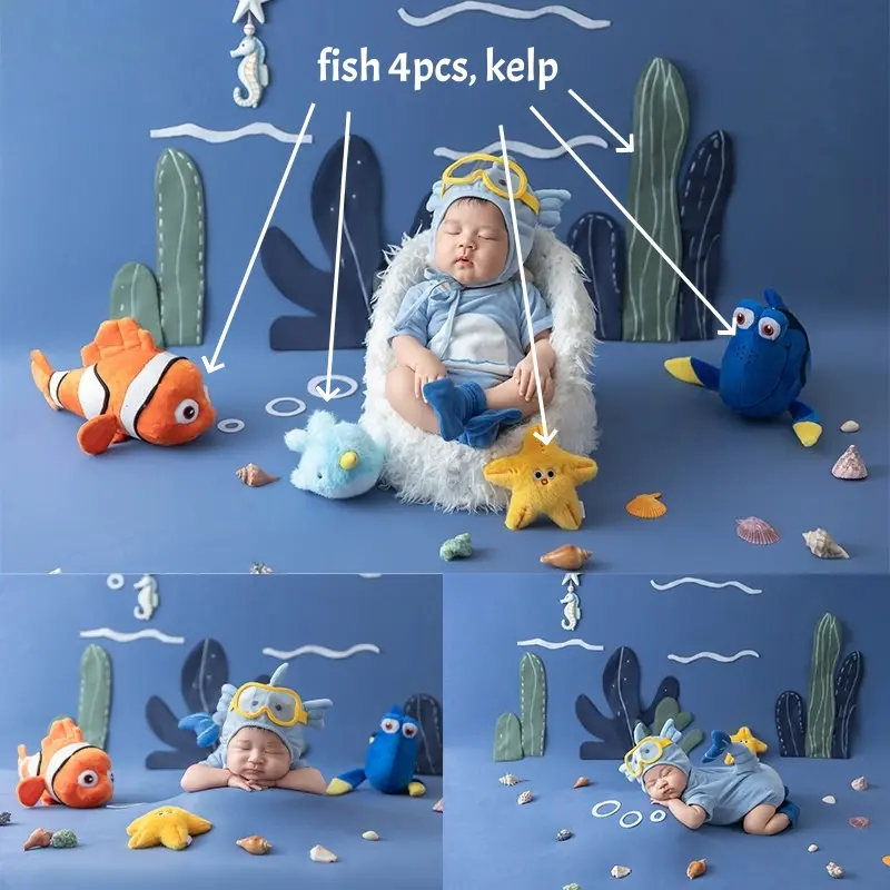 Fish 4pcs + Kelp